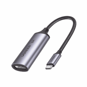 Cable Adaptador USB-C a DP 1.4 |  8K@60Hz | 4K@240Hz | Compatible con Thunderbolt 3 & 4 | HDR | eARC | DTS |  Dolby | 3D | ALLM | VRR | Admite Multi-Stream (MST) | Longitud del cable 10cm | Caja de Aluminio.
