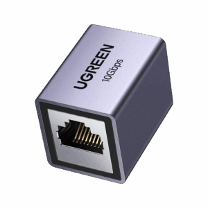 Acoplador STP (Extensor de Cable Ethernet RJ45) | 10Gbps | Blindado | Compatibilidad con Cat8 Cat7 Cat6 Cat5e | Hasta 100 metros | Aleación de Aluminio