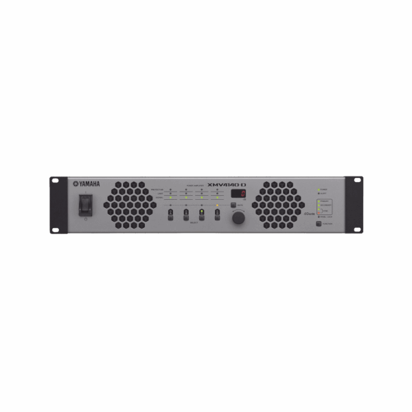 Amplificador de Audio Multicanal con Conexión Análoga | DANTE | 4 Canales, 140W | 8 OHMS | 70/100V