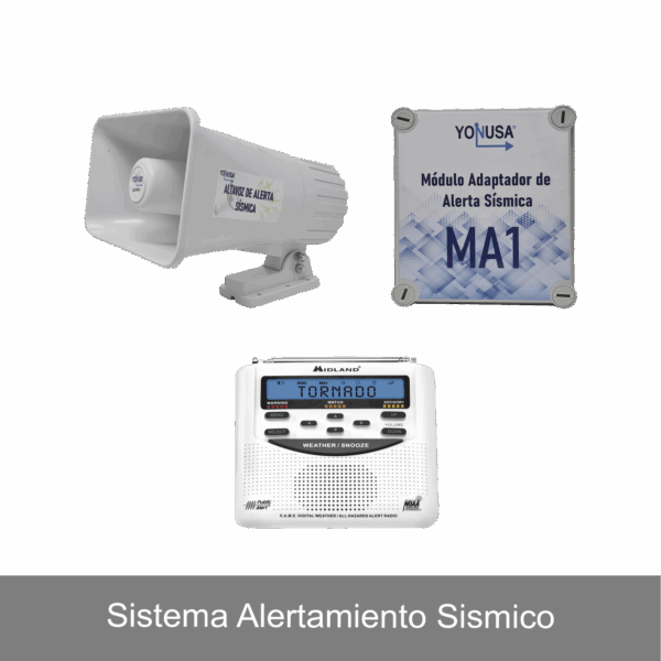 KIT de Alertamiento SISMICO con Audio Oficial SASMEX