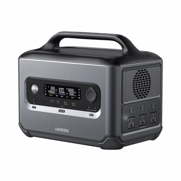Estación de Energía Portátil 1200W (1024Wh) | 6 AC 1200 W | 2 USB-C 100W | 2 USB-A 22.5 W | 1 Toma de Encendedor |  2 Salidas CC5521 | BMS | WIFI | Bluetooth | APP  |  Tipo LiFePo4 | 3000 Ciclos de vida.