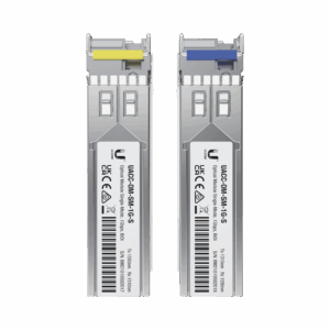 UFiber Módulo SFP, transceptor MiniGibic MonoModo 1.25 Gbps, distancia 3km, Simplex, un conector LC, incluye 2 tranceptores