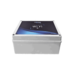 Modulo WIFI LITE con gabinete para uso en Energizadores YONUSA / Aplicación sin costo / Botón de Pánico/ 1 Salida Propósito General