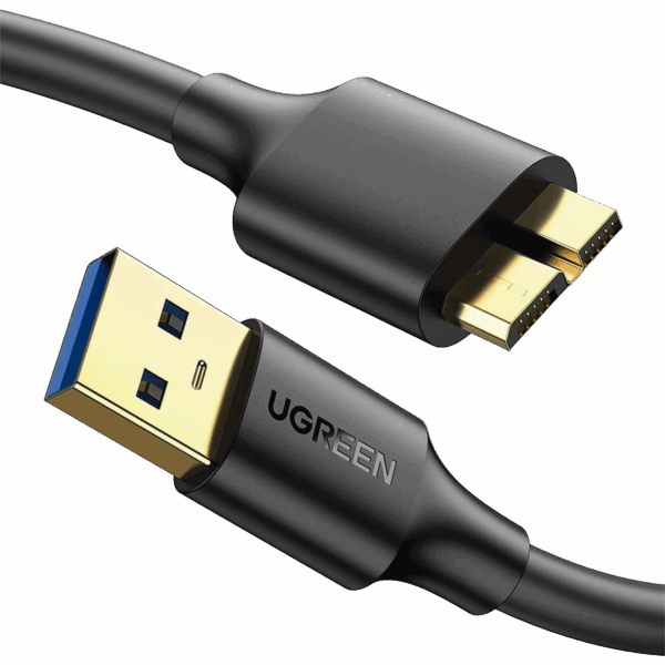 Cable Adaptador USB-A 3.0 a Micro USB 3.0 / 0.5 Metros / Carga y Sincronización de Datos / Velocidad de hasta 5 Gbps / Blindaje Interior Múltiple / Núcleo de Cobre Estañado de 22 AWG / Compatibilidad Universal.