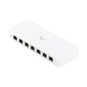 UniFi Switch Ultra 60W Administrable / 8 puertos GbE / (1) puerto POE++ IN opcional y (7) puertos POE+/ Wattaje depende de fuente o POE IN / Incluye fuente AC hasta 62W para POE
