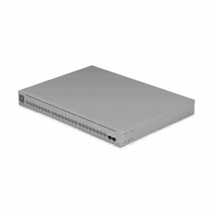 UniFi Switch Pro Max 24 POE, 24 puertos (8 puertos POE++ 2.5 GbE y 16 puertos GbE POE+), 2 puertos SFP+ 10G, 400W, pantalla táctil