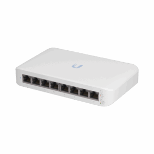 Switch UniFi Lite Administrable PoE de 8 Puertos 10/100/1000 Mbps (4 puertos 802.3af/at), 52 W