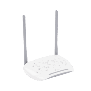 ONU/ONT – Router inalámbrico GPON N 300 Mbps / Frecuencia de 2.4 GHz / 1 puerto GPON SC-APC / 2 puertos LAN (1 GE/ 1 FE) / 1 puerto POTS (FXS) / Soporta AgiNet Config – AgiNet ASC (herramiento de gestión remota)