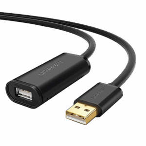 Cable de Extensión Activo USB 2.0 / 10 Metros / Macho-Hembra / Booster individual FE1.1S incorporado / Velocidad de hasta 480 Mbps / Ideal para impresoras, consolas , Webcam, etc.