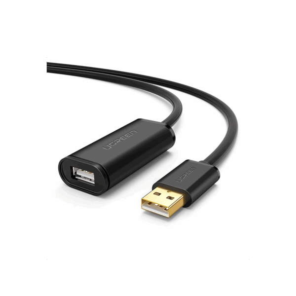 Cable de Extensión Activo USB 2.0 / 5 Metros / Macho-Hembra / Booster individual FE1.1S incorporado / Velocidad de hasta 480 Mbps / Ideal para impresoras, consolas , Webcam, etc.