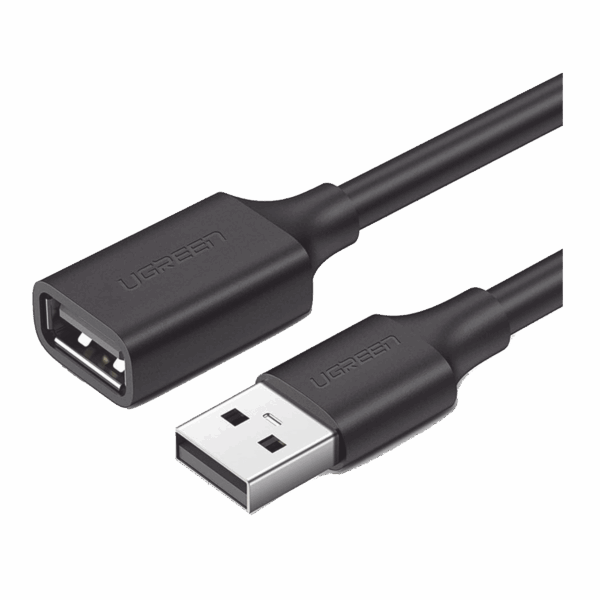Cable Extensor USB 2.0 A a A | 1 metro | Macho-Hembra | Ultra Durabilidad | Núcleo de Cobre Estañado 28/22 AWG | Blindaje Interior Múltiple / Ideal para teclado, mouse, impresoras, etc.