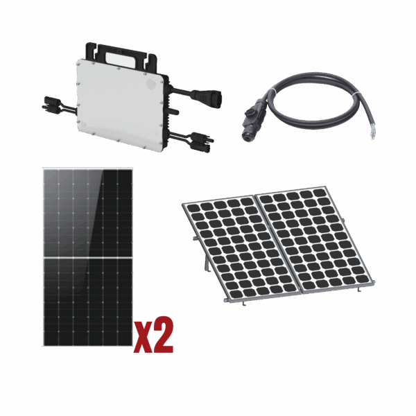 Kit Solar Interconexion  / 1kW  220Vca / Microinversores HOYMILES / Montaje Incluido