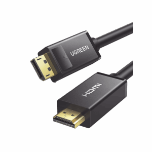 Cable DP Macho a HDMI Macho / Longitud 3m / Soporta 4K@30Hz / Soporta 3D / Cobre Estañado 28AWG / Blindaje interno múltiple / Transmisión Unidireccional / Botón de Liberación / Chip de Última Generación