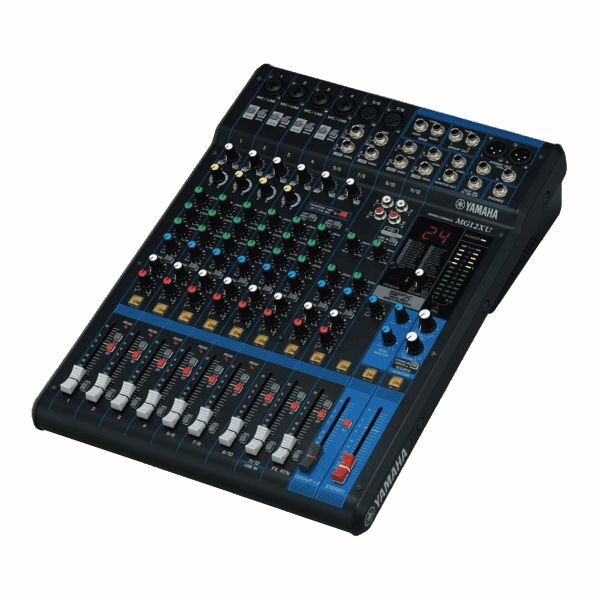 Mezcladora de Audio | 12 Canales | 6 Entradas de Micrófono/línea | 2 Entradas Estéreo | Efectos Integrados | Alimentación Phantom | USB