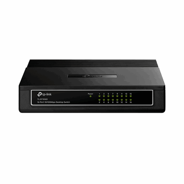 Switch no administrable de 16 puertos 10/100 Mbps para escritorio