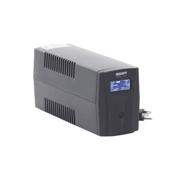 UPS de 850VA/510W / Topología Línea Interactiva / Entrada y Salida 120 Vca / Clavija NEMA 5-15P / 6 Tomas NEMA 5-15R / Sin RJ11 ni RJ45