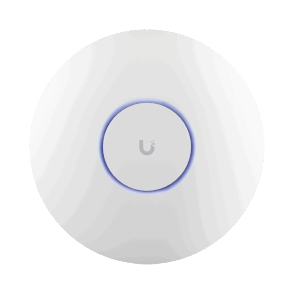 Access Point UniFi WiFi 7 Pro soporta 6 GHz, para interior en techo, 6 streams totales, MU-MIMO 2x2 en cada banda, tribanda, puerto 2.5 GBE. NO incluye POE