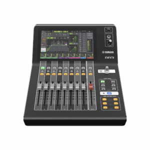 Mezcladora digital  para grabación o en vivo 16 x 8 pantalla tactil 9″ con puertos Dante incorporado