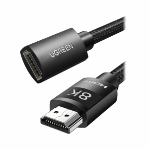 Cable de extensión HDMI 8K / 1 Metro / Macho a Hembra / HDMI 2.1 / 8K@60Hz / Núcleo de Cobre Puro 28AWG / Soporta la Conexión de hasta 3 Metros de largo en HDMI 2.1