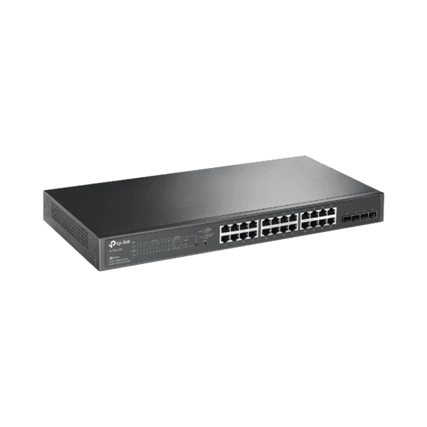 Switch PoE JetStream SDN Administrable 24 puertos 10/100/1000 Mbps + 4 puertos SFP, 24 puertos PoE, 250W, administración centralizada OMADA SDN