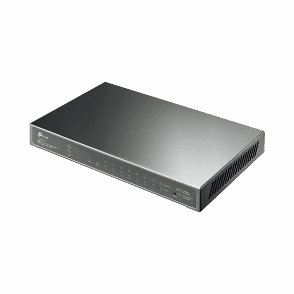 Switch PoE JetStream SDN Administrable 8 puertos 10/100/1000 Mbps + 2 puertos SFP, 8 puertos PoE, 61W, administración centralizada OMADA SDN