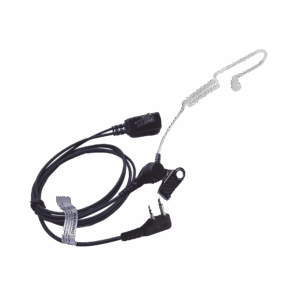 Micrófono – audífono de solapa con tubo acústico transparente para ICOM IC-F11/ 14/ 3021/ 3013/ 3103/ 3003/ 1100D/2100D/ICF200