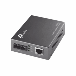 Convertidor Fibra Óptica Multimodo /  1 Puerto RJ45 10/100/1000 Mbps / Puerto Fibra Óptica SC 1000 Mbps / Hasta 550 metros / Plug and Play