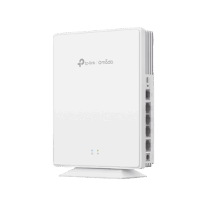 Punto de Acceso GPON Omada / WiFi 6 AX1800 / 1 puerto GPON / 1 Puerto FXS / 4 Puertos 10/100/1000 RJ45 / Wi-Fi 6 AX1800 / Mesh Omada / Configuración por Controlador o Stand-Alone / Para Montaje en Escritorio-Pared
