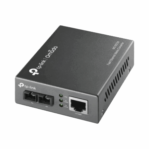 Convertidor Fibra Óptica Multimodo /  1 Puerto RJ45 10/100 Mbps / Puerto Fibra Óptica SC 100 Mbps / Hasta 2 Km / Plug and Play