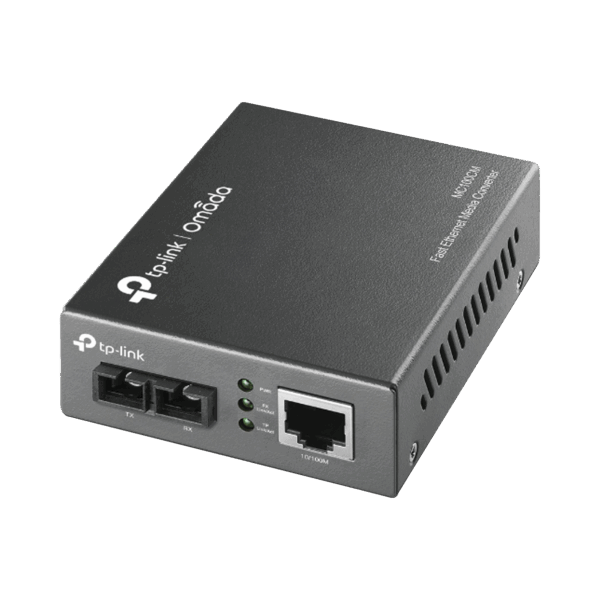 Convertidor Fibra Óptica Multimodo /  1 Puerto RJ45 10/100 Mbps / Puerto Fibra Óptica SC 100 Mbps / Hasta 2 Km / Plug and Play