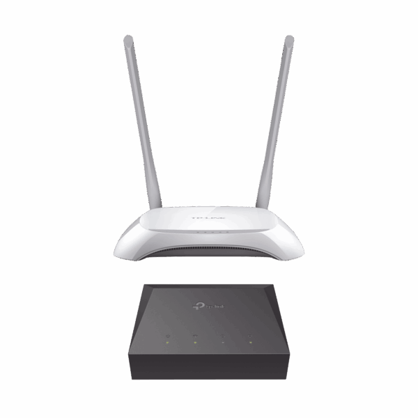 Kit de ONU Gigabit XZ000G3 con Router Inalámbrico WISP con Configuración de fábrica personalizable, 2.4 GHz, 300 Mbps, 4 Puertos LAN 10/100 Mbps, 1 Puerto WAN 10/100 Mbps, control de ancho de banda