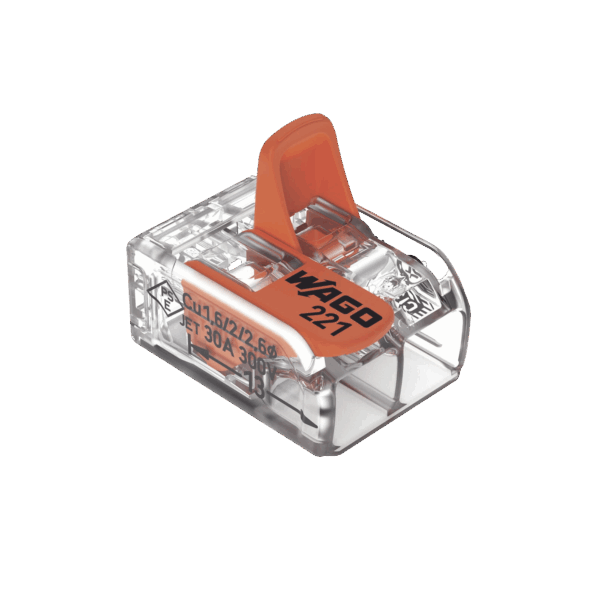Conector de empalme compacto para todo tipo de conductores transparente 2 conectores  CAL 20 a 10