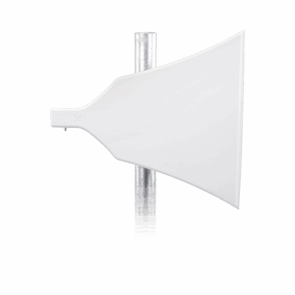 Antena Tipo Horn de 90° , 16 dBi, Ideal para ambientes de alto ruido, 4.9-6.5 GHz, , Conector SMA-Hembra, con montaje incluido