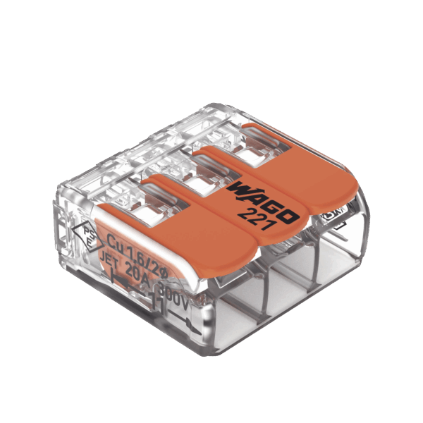 Conector Compacto para 1 Cable de Entrada 2 Cables de Salida / Cables Compatibles 28AWG-12AWG