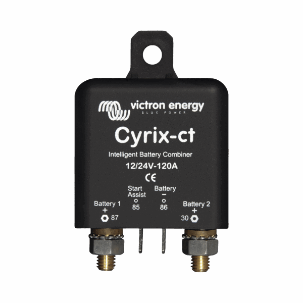 Cyrix-CT 12/24 V 120 A / Combinador Inteligente de Baterías en Vehículos y Embarcaciones