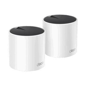 Kit 2 Routers Inalámbricos MESH Interior para Hogar / Doble Banda Wi-Fi 6 AX3000 Mbps / 3 Puerto Gigabit WAN/LAN / 2 Antenas Internas / Administración Mediante la App Deco (iOS, Android) / Protección HomeShield