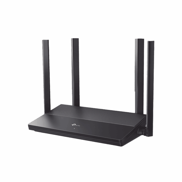 Router WiFi 6 AX 1500 Mbps / MU-MIMO 2X2 y OFDMA / 1 Puerto WAN 10/100/1000 Mbps / 3 Puertos LAN 10/100/1000 Mbps / 4 Antenas Beamforming / Seguridad WiFi WPA3