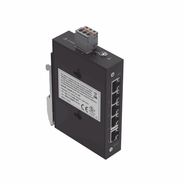 INDUSTRIAL ECO SWITCH 5 PUERTOS 1000 BASE-T NEGRO