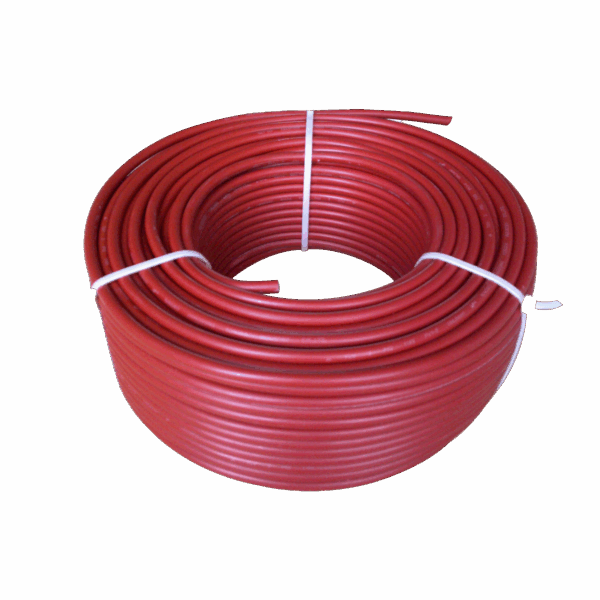 Bobina de 100 metros / Cable fotovoltaico / Rojo / Recubrimiento XLPE / 4mm² / 12 AWG / Hasta 1,800 Vcc