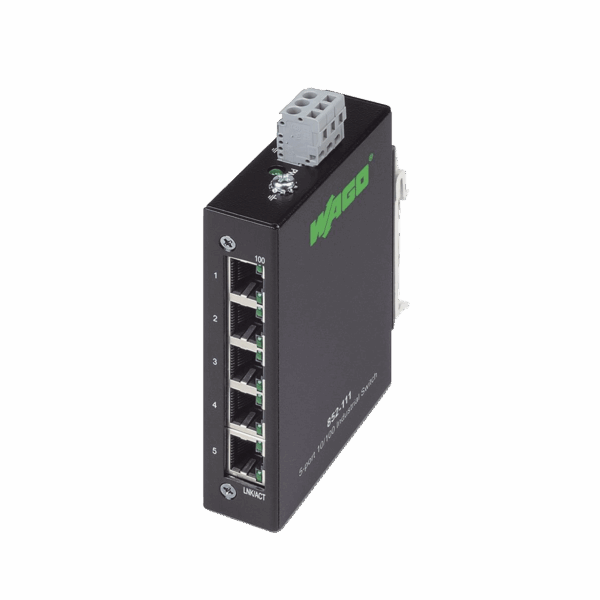Industrial ECO Switch 5 puertos 100 Base-T Negro