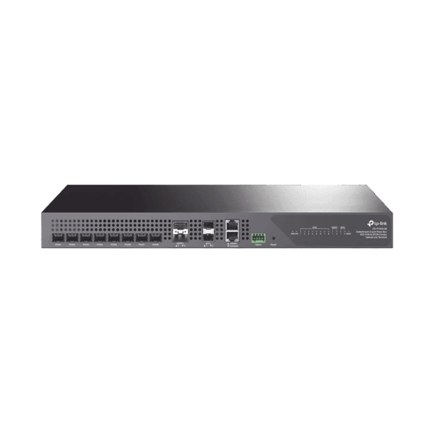 Deltra Stream - OLT de 8 Puertos XGSPON & GPON Combo / Conexión Hasta 2,048 ONUs / 2 Puerto 40G QSFP+ Uplink / 2 Puertos SFP+ 10G Uplink / Fuentes Redundantes AC-AC (incluidas) /  Administración desde la Nube Sin Costo (DPMS)