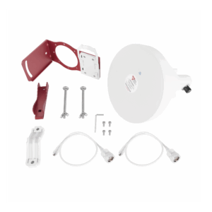 Antena Tipo Horn de 30 °, 19 dBi, 4.9-6.5 GHz, Ideal para ambientes de alto ruido,  Tipo de conector N-Hembra, con montaje y jumpers incluidos