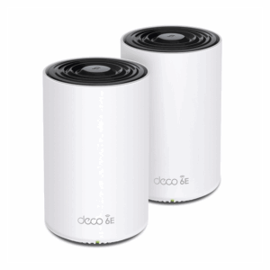 Kit 2 Routers Inalámbricos MESH Interior para Hogar / Doble Banda Wi-Fi 6E AX5400 Mbps / 3 Puerto Gigabit WAN/LAN / 4 Antenas Internas / Administración Mediante la App Deco (iOS, Android) / Protección HomeShield