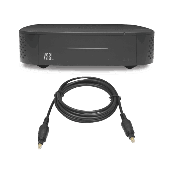 Amplificador una Zona de 2 Canales, 50 W por Canal, Con Cable TOSLINK Incluido, Transmisión por Chromecast, AirPlay, Alexa Cast, Spotify Connect