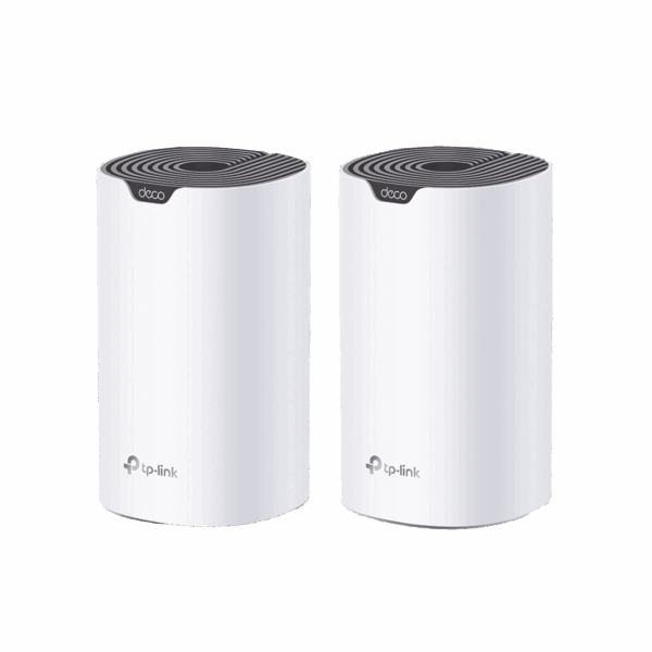 Kit 2 Routers Inalámbricos MESH Interior para Hogar / Doble Banda Wi-Fi 5 AC1900 Mbps / 3 Puerto Gigabit WAN/LAN / 3 Antenas Internas / Administración Mediante la App Deco (iOS, Android)