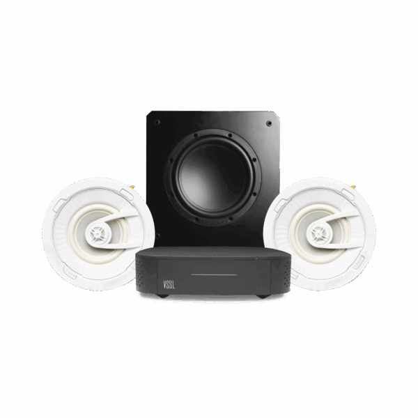 KIT Amplificador VSSL A1X | 2 Bocinas de Techo TruAudio G72 | Subwoofer SS10