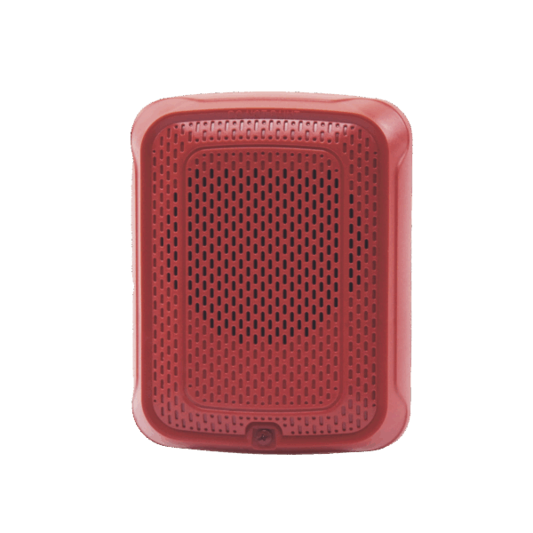 Bocina para Montaje en Pared, Color Rojo, Nuevo Diseño Moderno y Elegante y Menor Consumo de Corriente