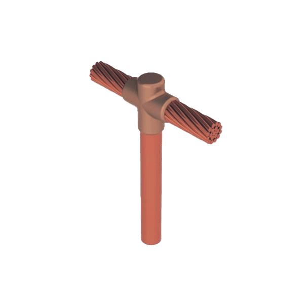 Molde para soldadura exotermica Tipo T, Tope de varilla 5/8 in. a Cable de Paso 2/0 AWG
