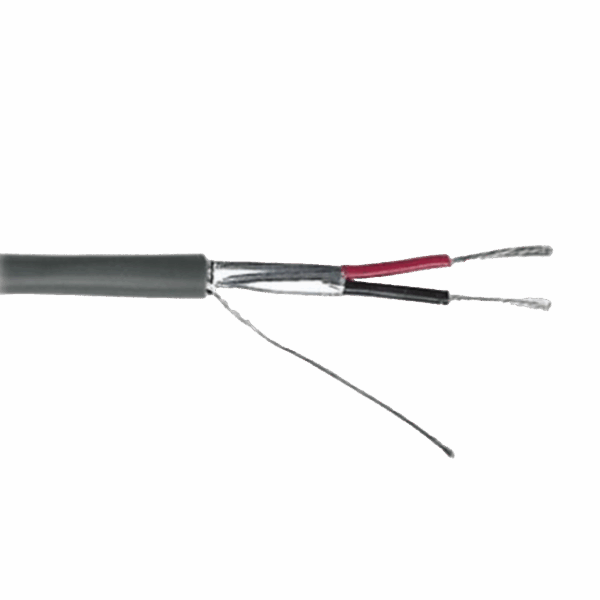 Cable Calibre 22 / 2 Conductores / Blindado / 305 Metros / Riser / UL / Color Gris / Hecho en México