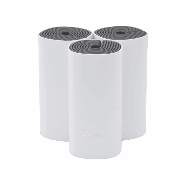 Kit de Router inalámbrico mesh Deco E4 para Hogar / Doble banda AC 1200  / 2 puertos 10/100 Mbps / Compatible con amazon alexa.